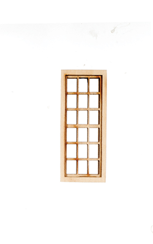 Dollhouse Miniature WINDOW, NARROW - 6 OVER 6